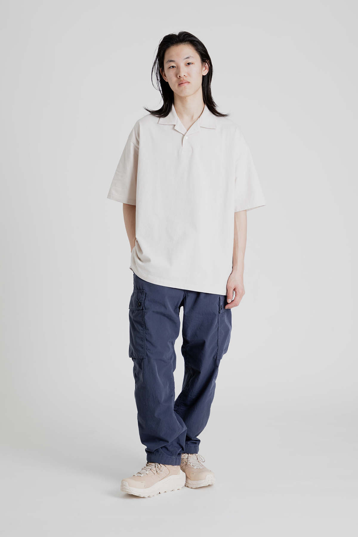 Nanamica Kodenshi Polo Shirt - Stone | Garmentory