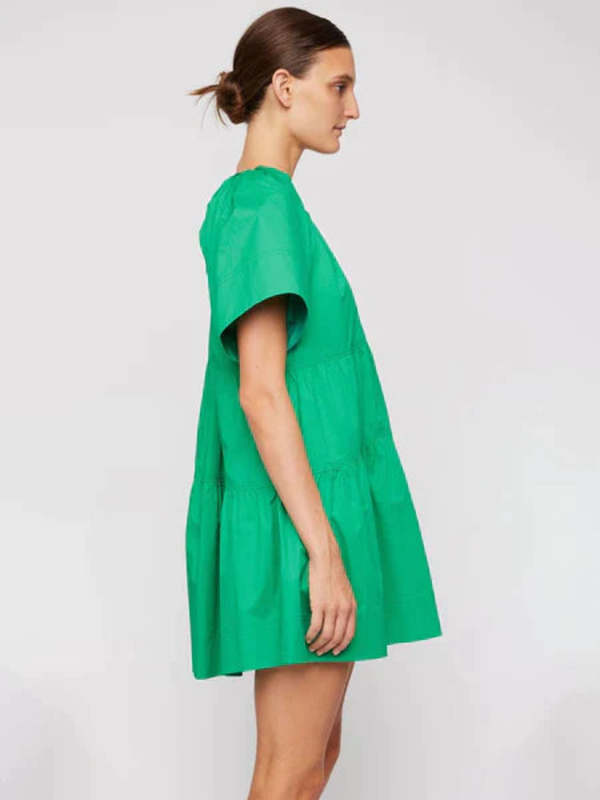 A.L.C. Camilia Tiered Dress - Agave | Garmentory