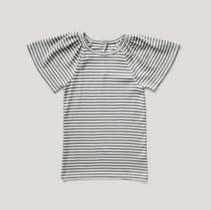 Kids Soor Ploom Flutter Tee - Stripe Eucalyptus | Garmentory
