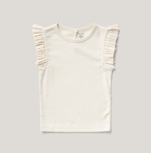 トップス SOOR PLOOM frill T 2y Soor Ploom Frill Tee Natural | Garmentory
