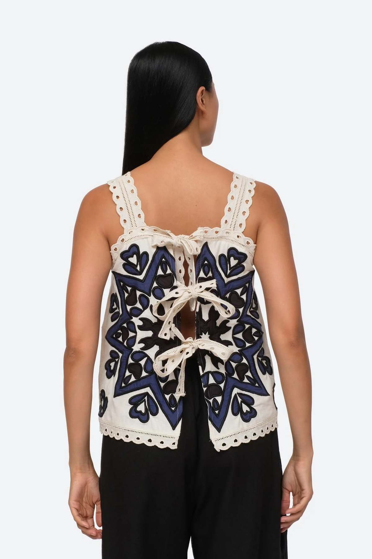 Sea NY Kaia Kaleidoscope Applique Tank - Sage | Garmentory