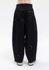 Kidill Distressed Fabric Two Tuck Cropped Pants - Black - Thumbnail 2
