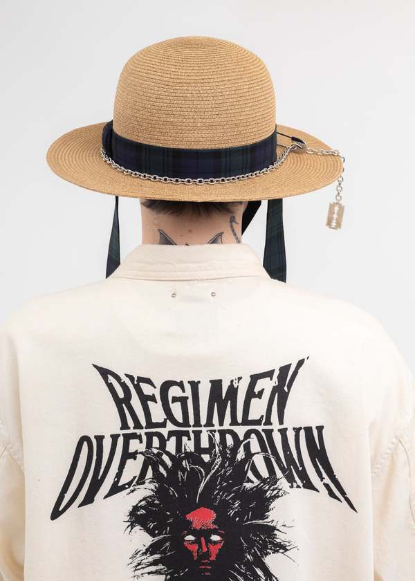 Kidill Ca4la Collaboration Straw Bowler Hat - Camel Brown | Garmentory