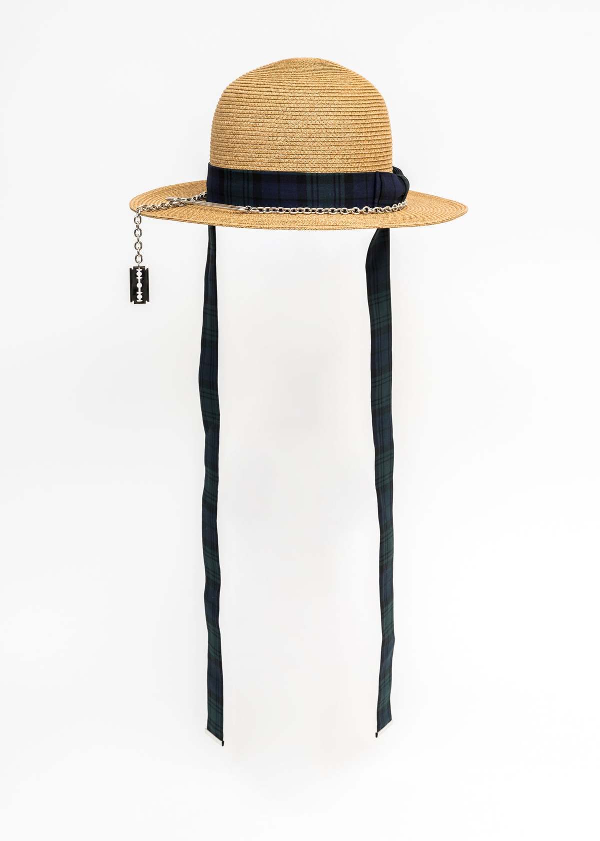 CAMEL-BROWN-STRAW-BOWLER-HAT-- 