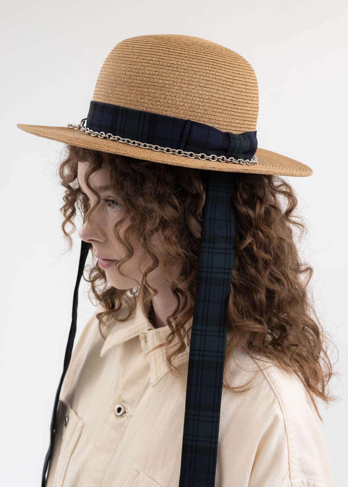 Kidill Ca4la Collaboration Straw Bowler Hat - Camel Brown | Garmentory