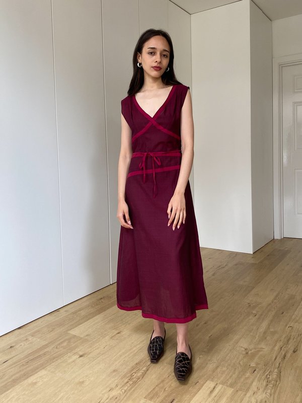 French Deadstock Corset Dress Garmentory