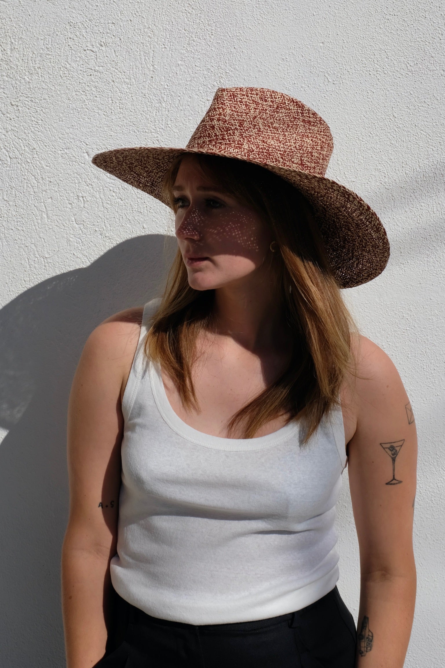 Nwot Clyde Pinch Panama Pinch in Beige and Tan Mix Clyde Pinch Panama Hat - Beige/Tan Mix | Garmentory main image 2