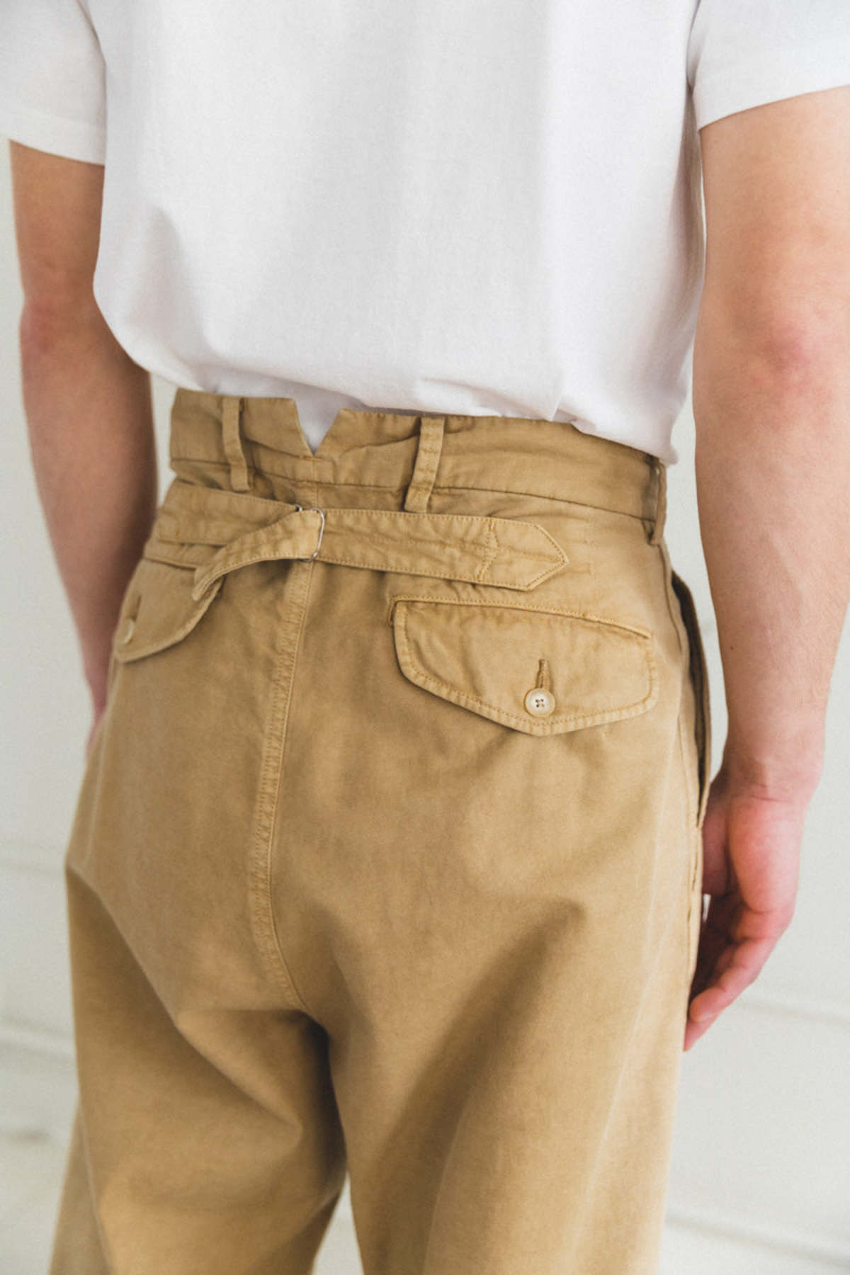 パンツ FINX NATURAL GABARDINE PRODUCT DYED Auralee Finx Natural Gabardine Product Dyed Pants | Beige