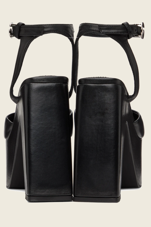 Coperni Bridge Platform Sandal - black | Garmentory
