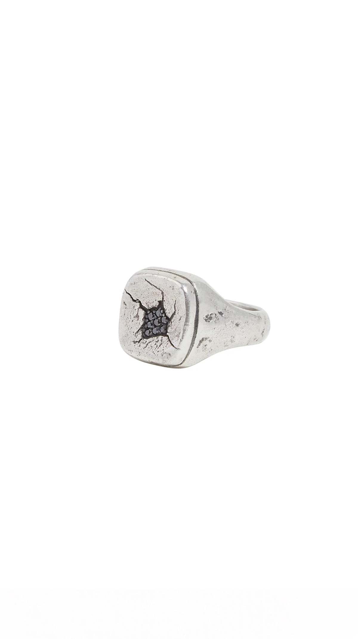 John Varvatos Signet Ring - Silver/Black - Image 1 of 5