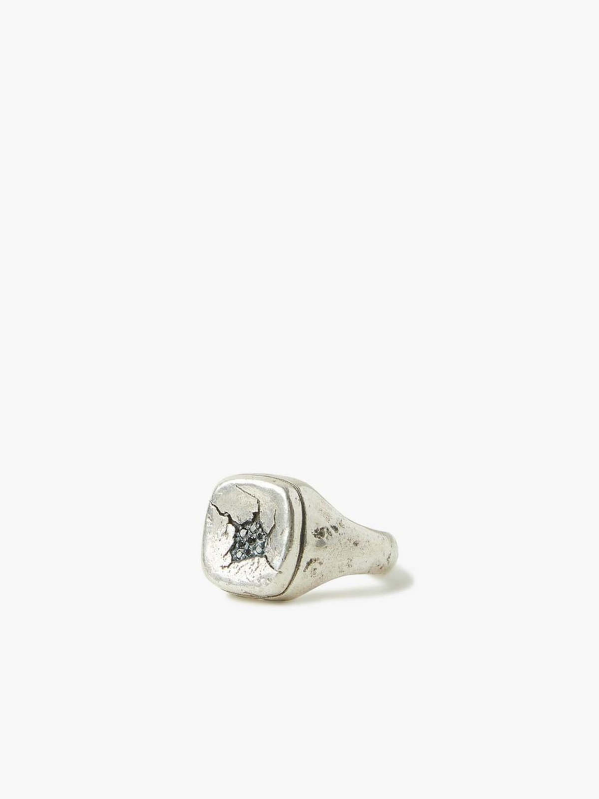 John Varvatos Signet Ring - Silver/Black - Image 2 of 5
