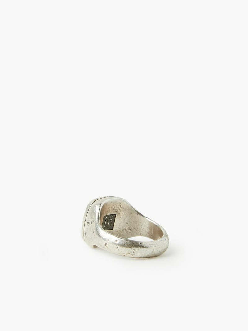 John Varvatos Signet Ring - Silver/Black