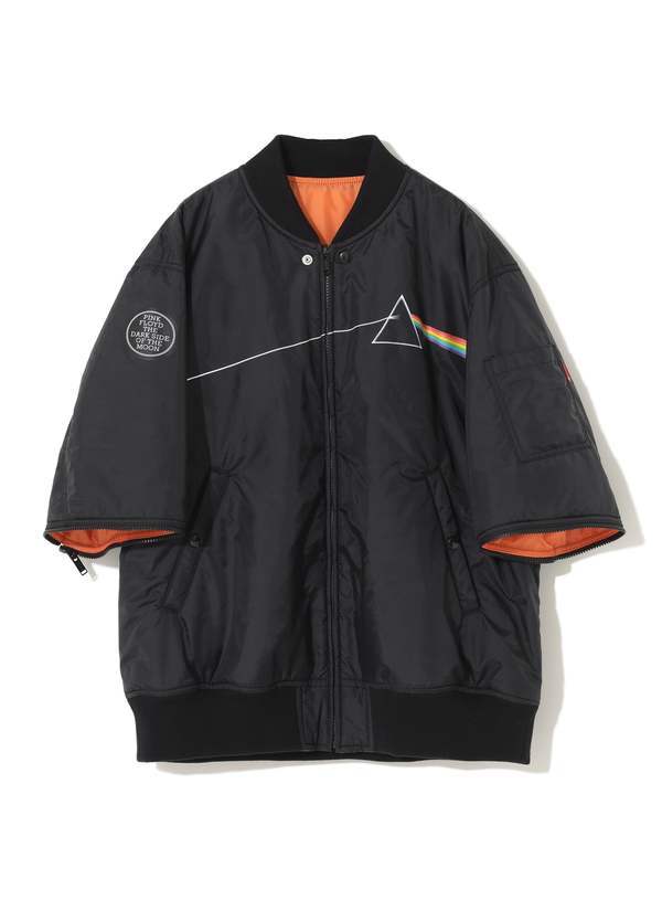 Undercover UC1C4207-1 PINK FLOYD CONVERTIBLE JACKET - BLACK
