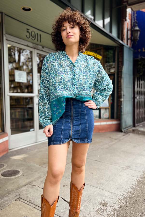 Blue Boheme Ginger Printed Blouse - Multi | Garmentory