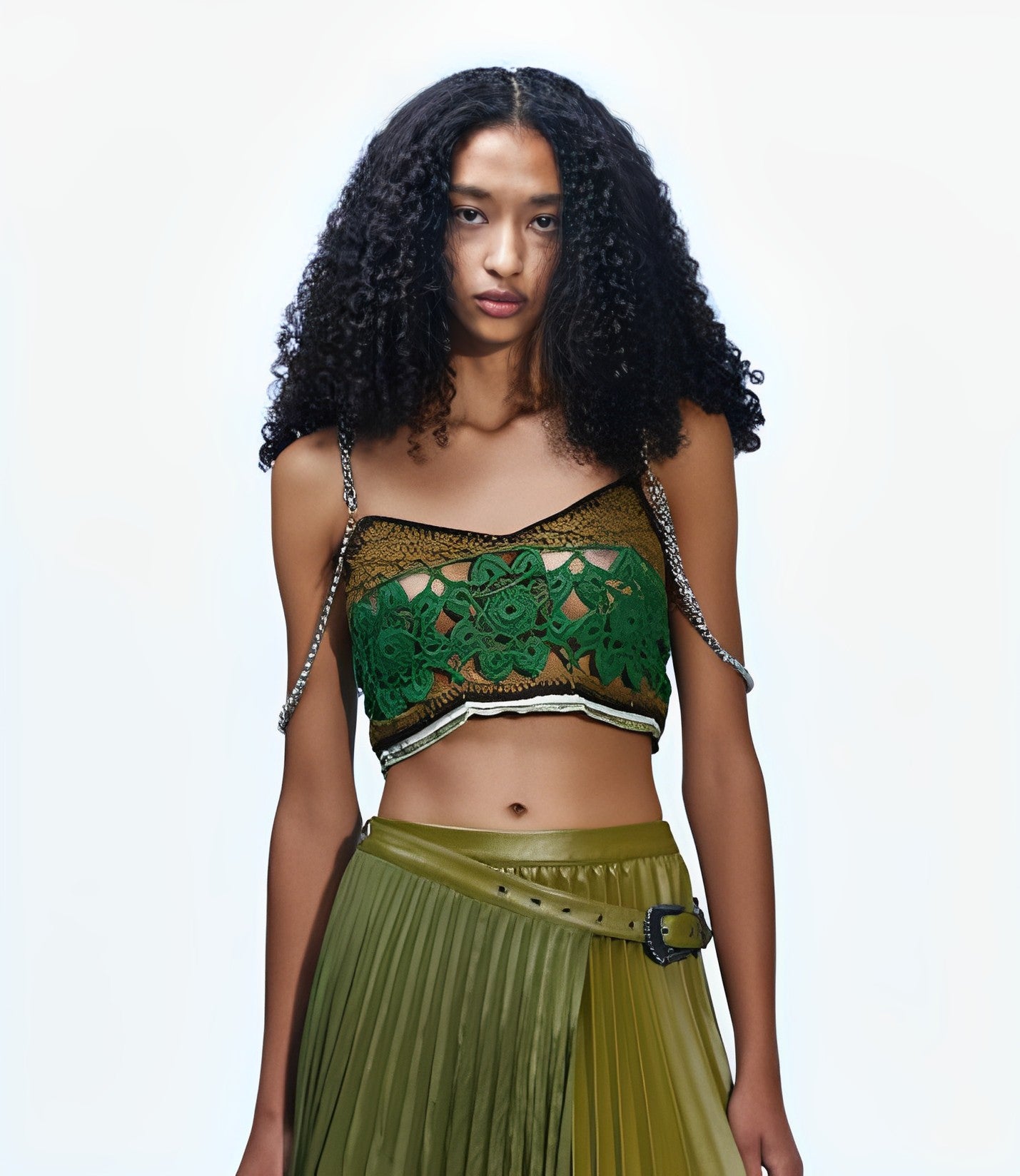 ANDERSSON BELL Mila Hand Crochet Top - Green | Garmentory