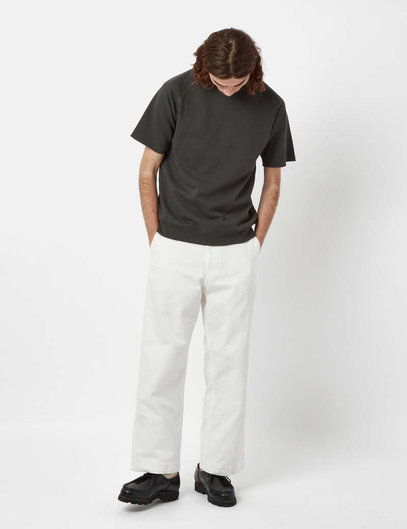 Beams Plus MIL Trousers Herringbone - White | Garmentory