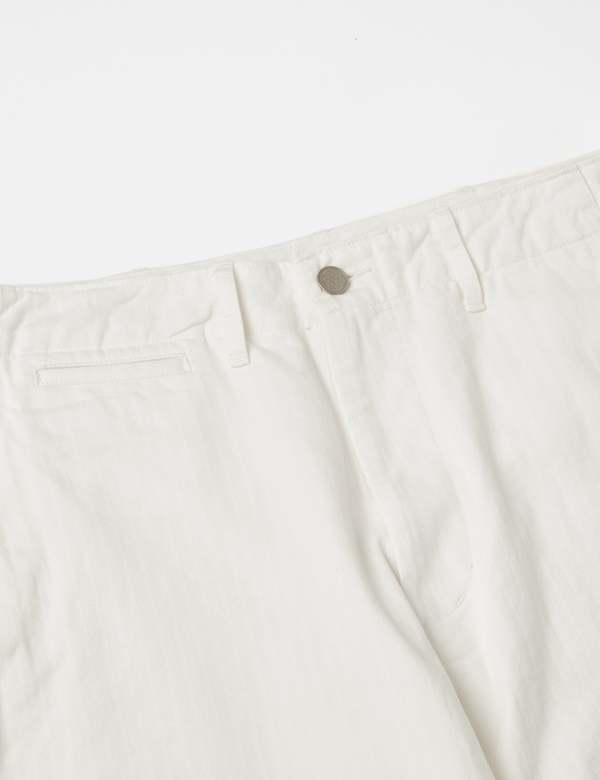 Beams Plus MIL Trousers Herringbone - White | Garmentory