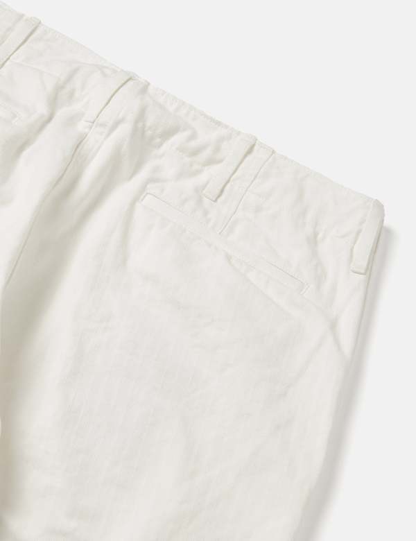 Beams Plus MIL Trousers Herringbone - White | Garmentory