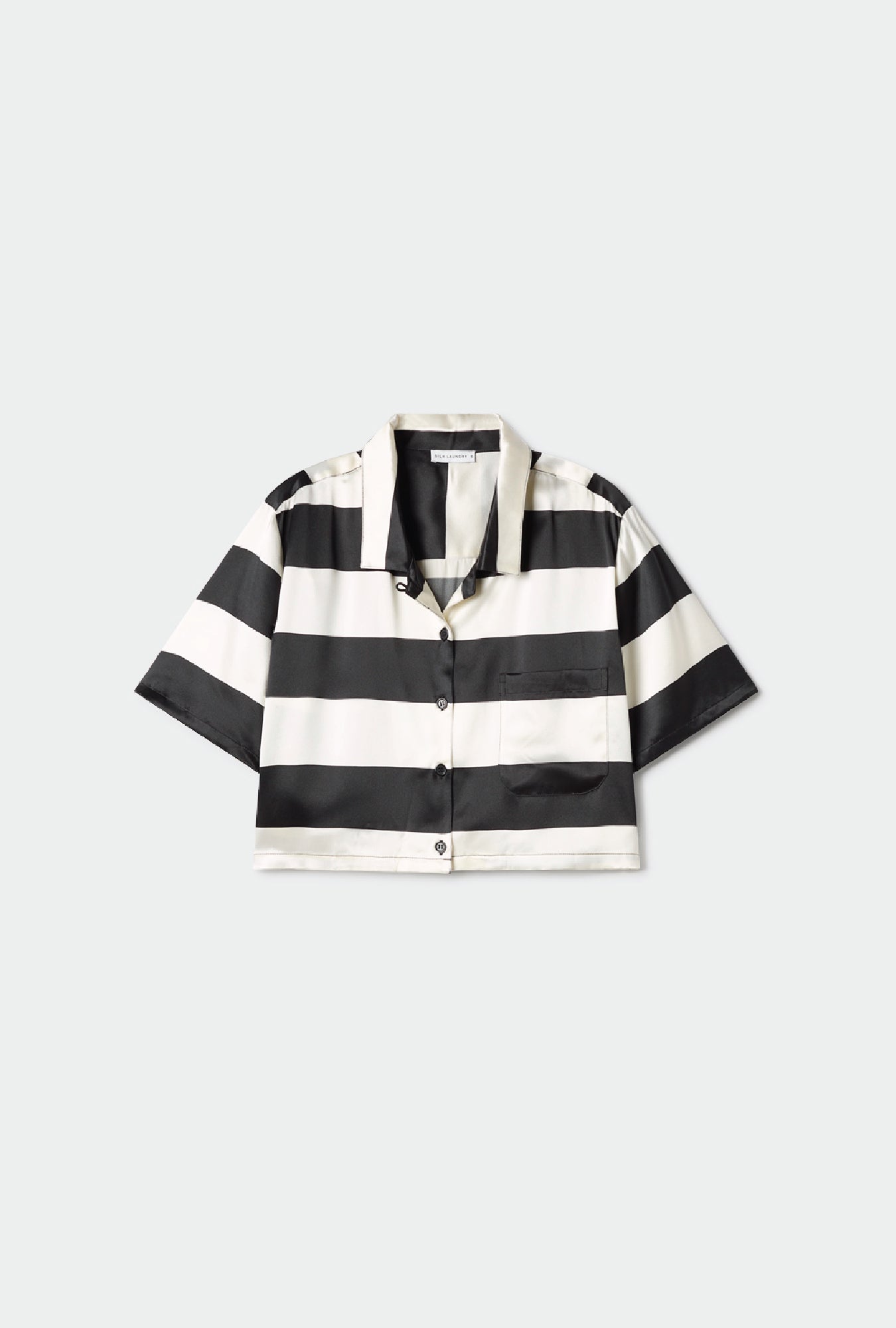Red Haute - Cropped Camp Shirt Navy main image 0