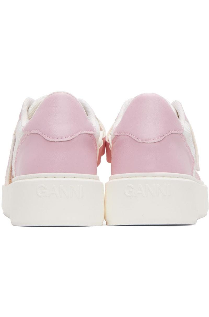 【関税込み】GANNI ピンク&ホワイト Sporty スニーカー GANNI Pink & White Sporty Sneakers | Garmentory