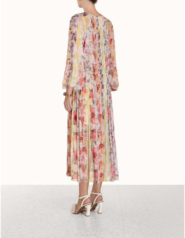 zimmermann spliced mesh midi dress ZIMMERMANN Mahon splice halter mesh midi dress