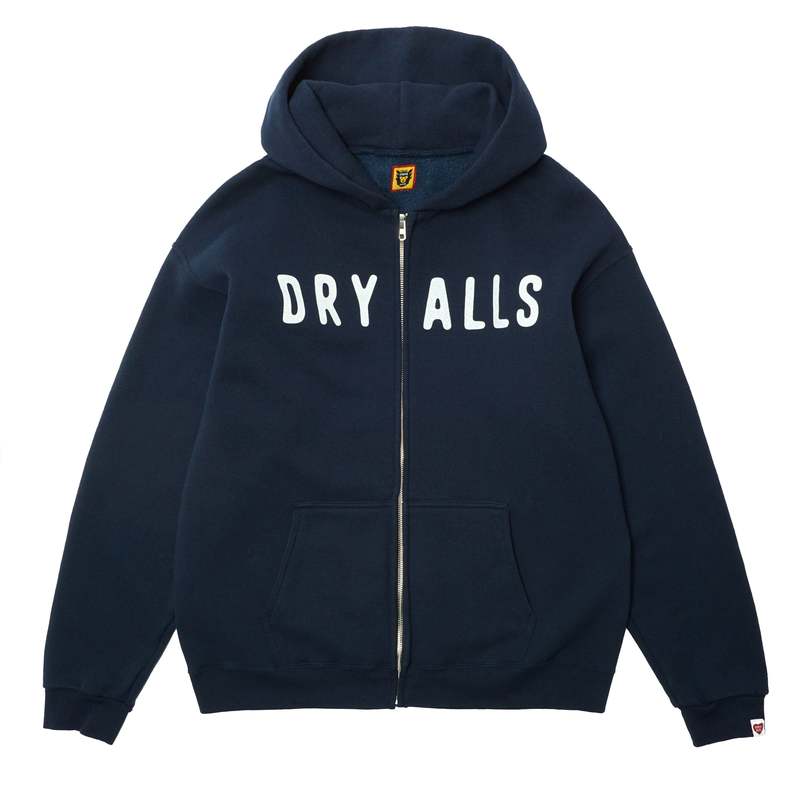 Human Made Zip-up Sweat Hoodie - Navy | Garmentory