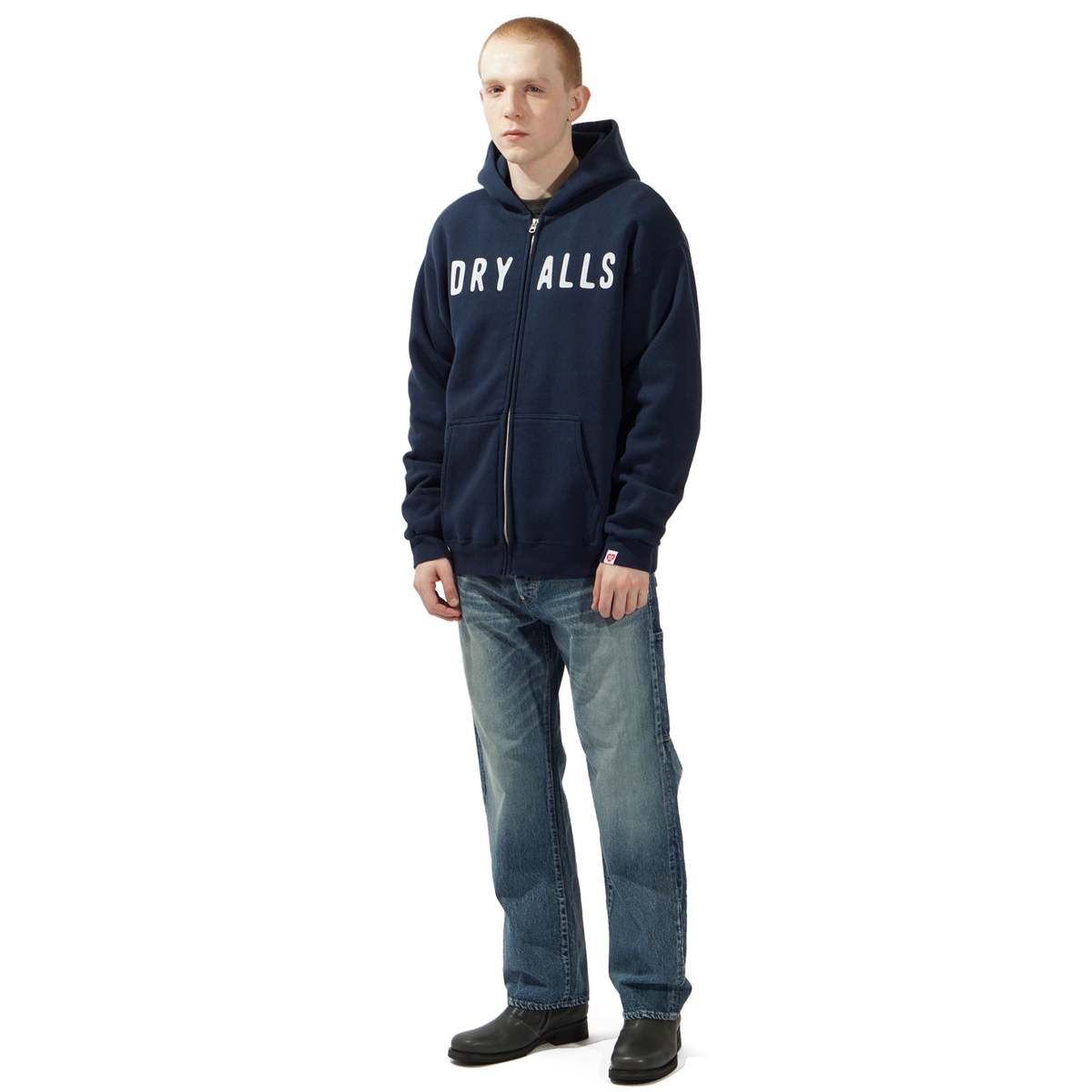 【Human Made】 Zip-Up Heart Hoodie Navy HUMAN MADE Zip-Up Hoodie in Blue | SVD USA