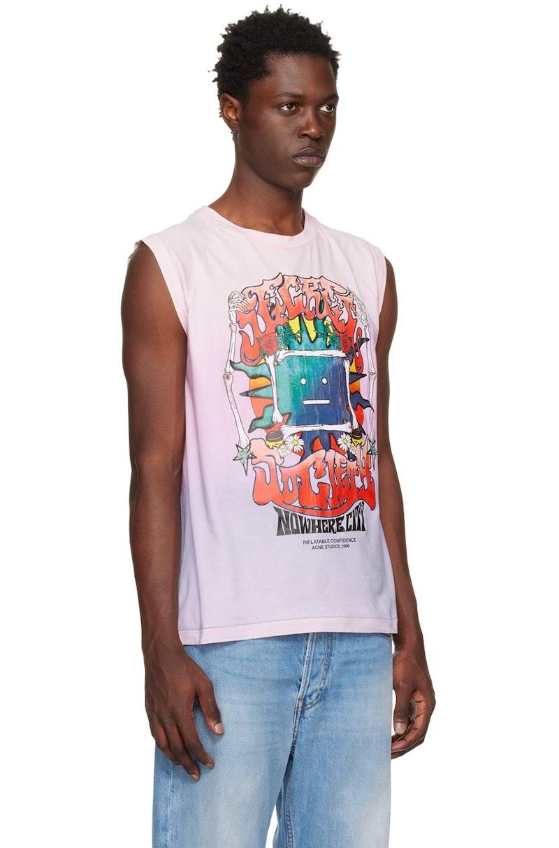 【acne studios】　seamless printed top Acne Studios Printed Tank Top - Pink | Garmentory