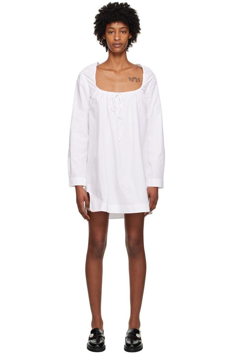 Ganni ガニー Mini dress ショート ワンピース スクエアネック セール】【GANNI / ガニー】Woollen Check Mini Dress：ミニ