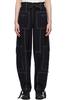 GANNI Topstitch Trousers - Black - Thumbnail 1