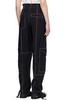 GANNI Topstitch Trousers - Black - Thumbnail 3