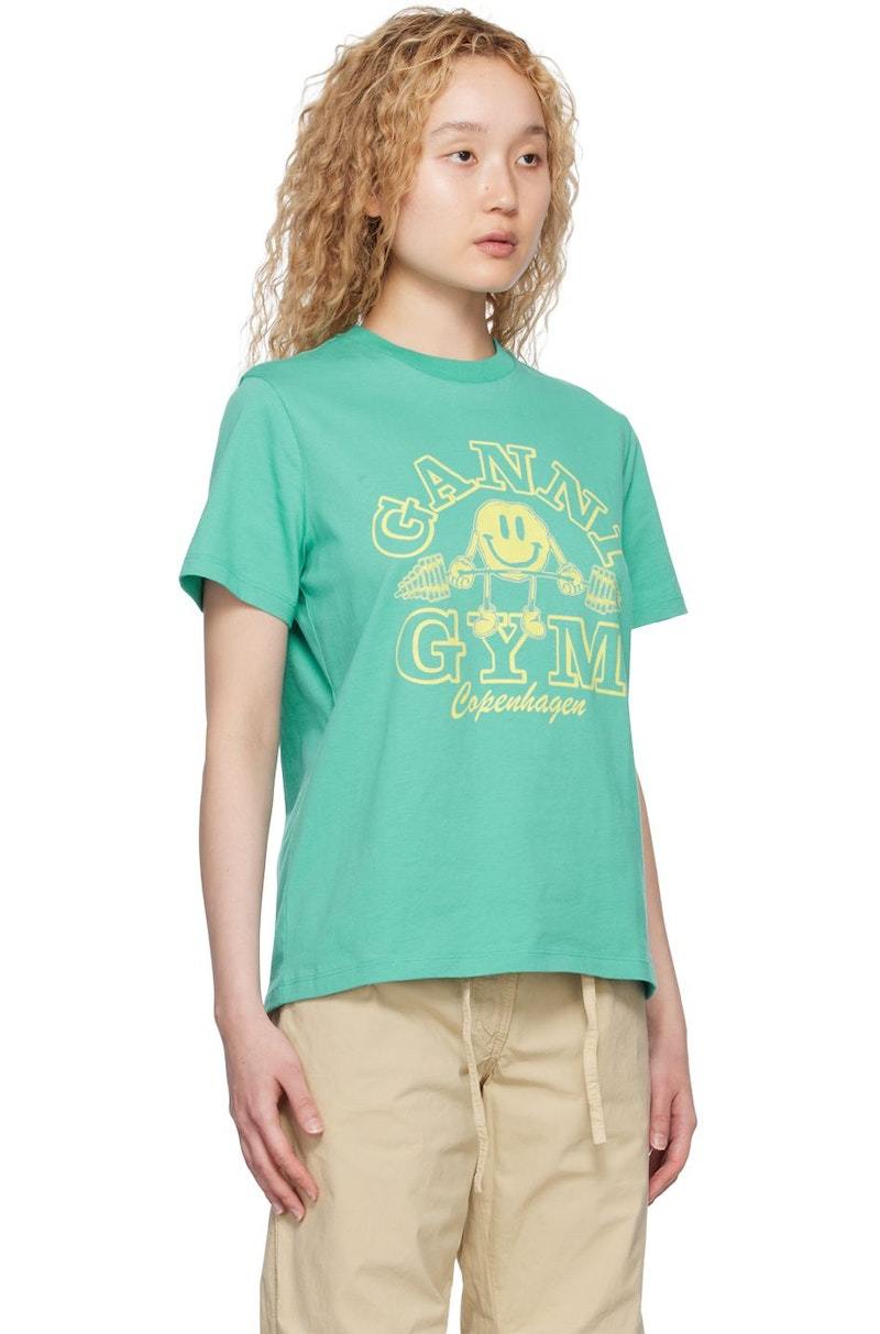GANNI Gym T-Shirt - Lagoon | Garmentory