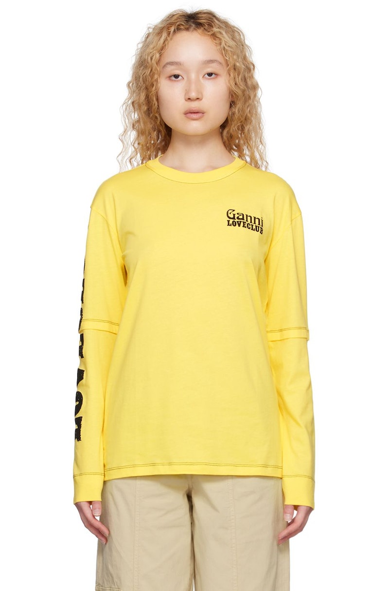 GANNI-Layered-Long-Sleeve-T-