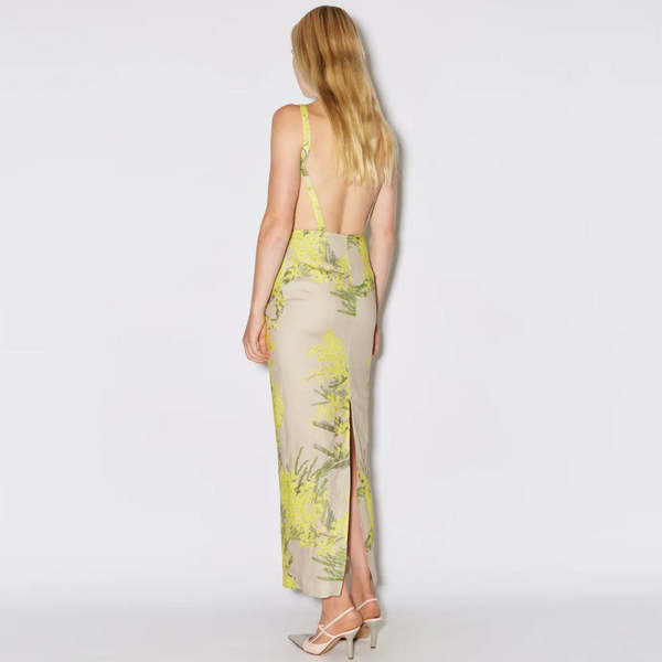 knee length dresses for ladies Bernadette Midi Dress Kimberly Mimosa Beige