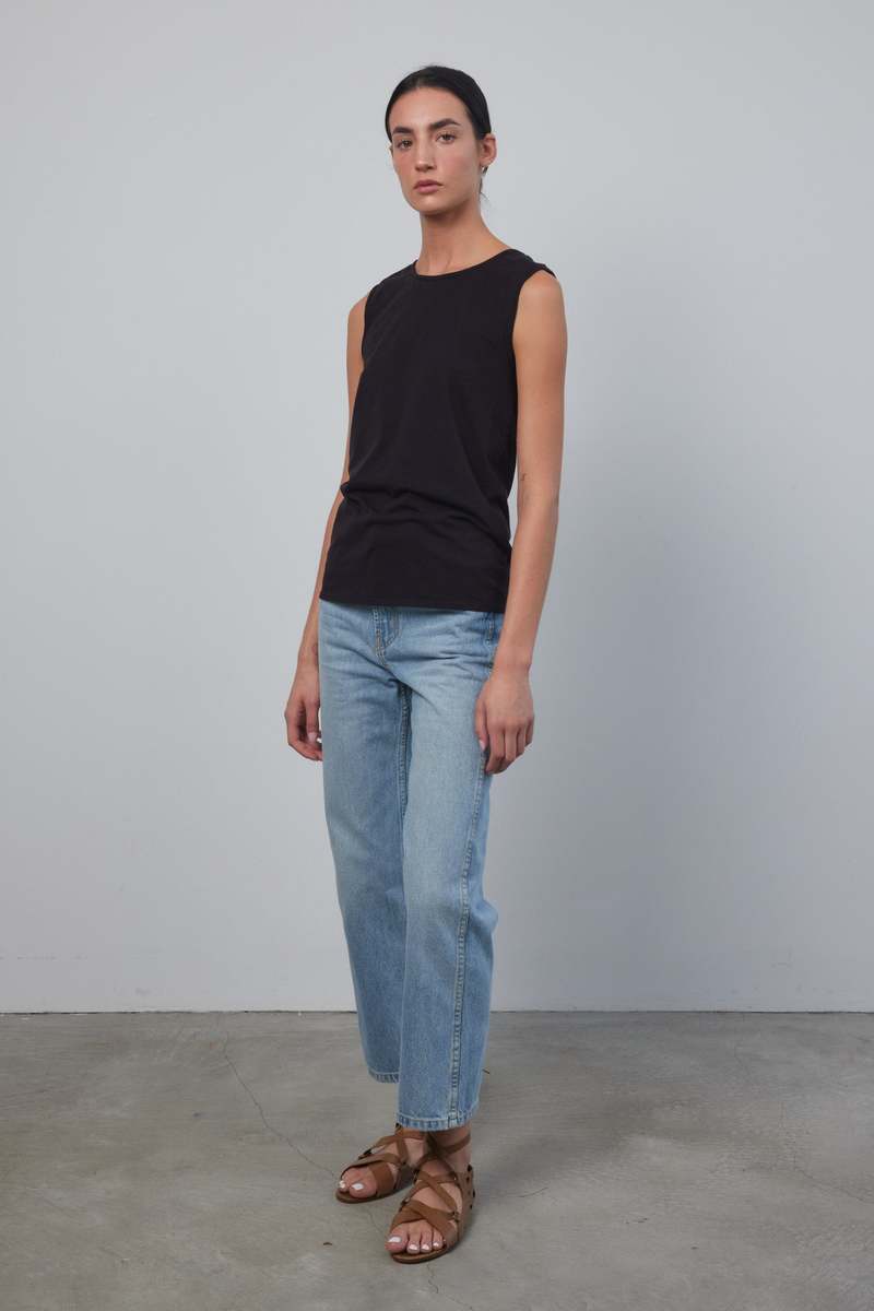 B Sides COLUMN TANK - CHALK OVERDYE/STIL BLACK OVERDYE/UMBER OVERDYE B Sides COLUMN TANK - CHALK OVERDYE/STIL BLACK OVERDYE/UMBER OVERDYE