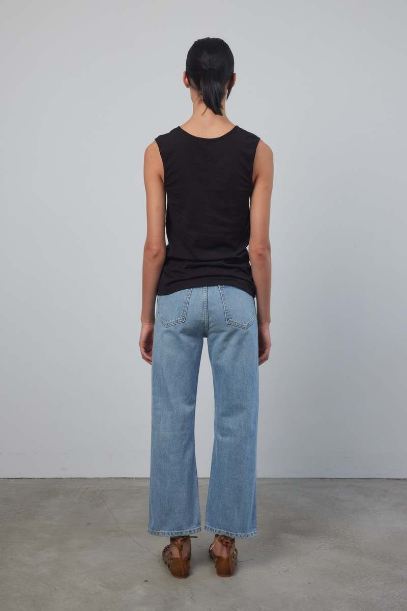 B Sides COLUMN TANK - CHALK OVERDYE/STIL BLACK OVERDYE/UMBER OVERDYE B Sides COLUMN TANK - CHALK OVERDYE/STIL BLACK OVERDYE/UMBER OVERDYE