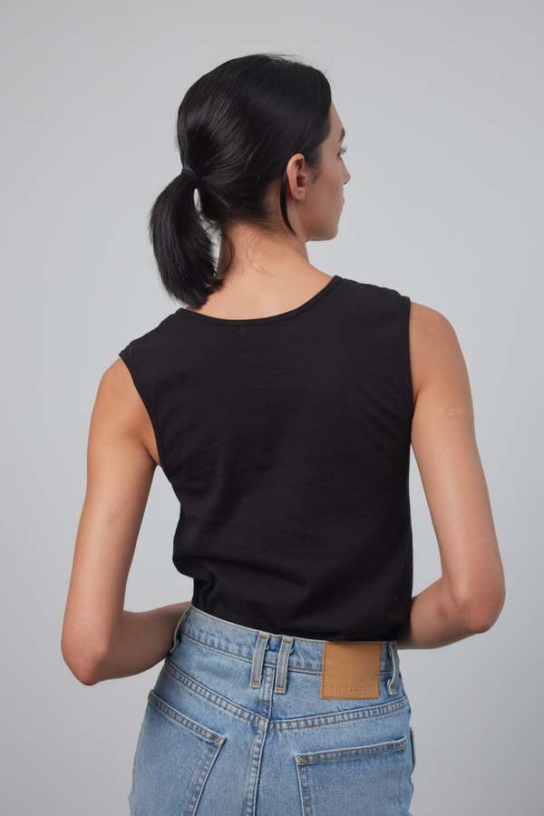 B Sides COLUMN TANK - CHALK OVERDYE/STIL BLACK OVERDYE/UMBER OVERDYE B Sides COLUMN TANK - CHALK OVERDYE/STIL BLACK OVERDYE/UMBER OVERDYE