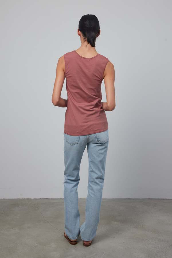 B Sides COLUMN TANK - CHALK OVERDYE/STIL BLACK OVERDYE/UMBER OVERDYE B Sides COLUMN TANK - CHALK OVERDYE/STIL BLACK OVERDYE/UMBER OVERDYE