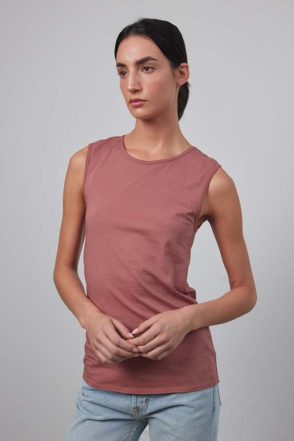 B Sides COLUMN TANK - CHALK OVERDYE/STIL BLACK OVERDYE/UMBER OVERDYE B Sides COLUMN TANK - CHALK OVERDYE/STIL BLACK OVERDYE/UMBER OVERDYE