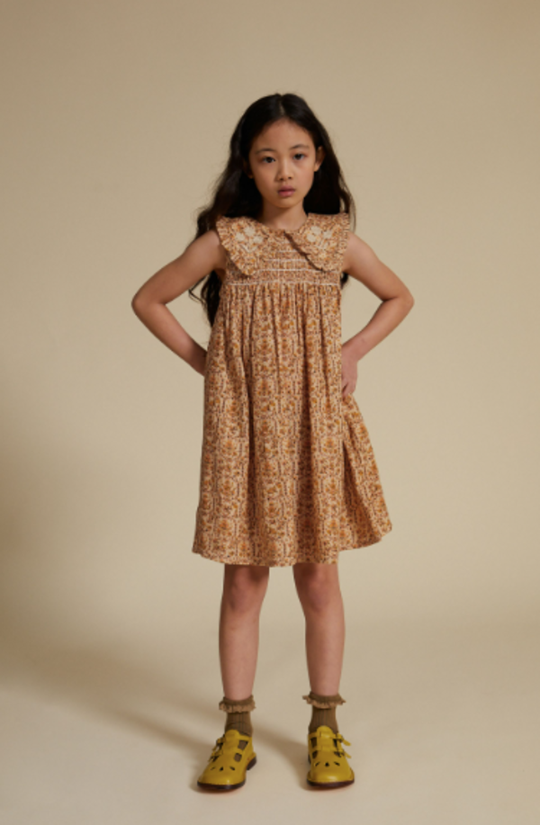 Kids Apolina Nancy Dress - Promenade Floral Vanilla | Garmentory
