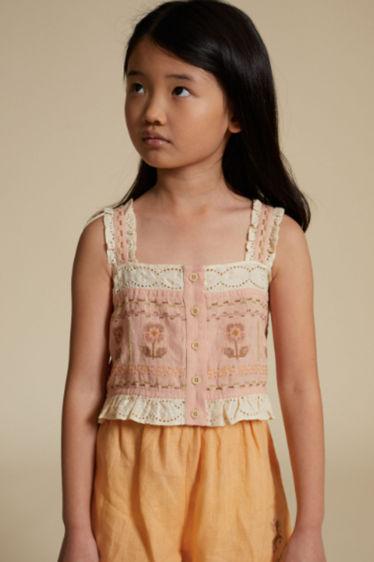 Kids Apolina Theodora Set - Apricot/Rose | Garmentory