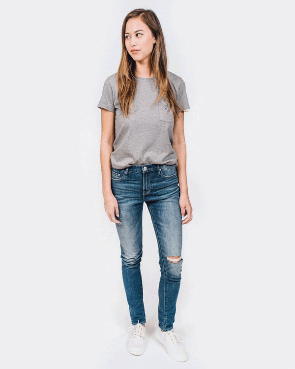 Maison Kitsune Tricolor Fox Patch Tee