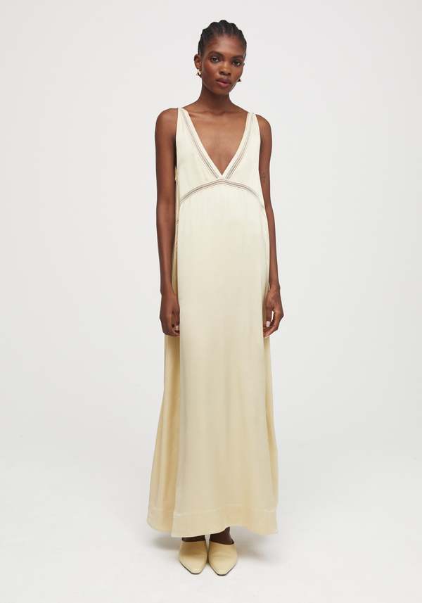 ERON Meadow Long Dress - Champagne