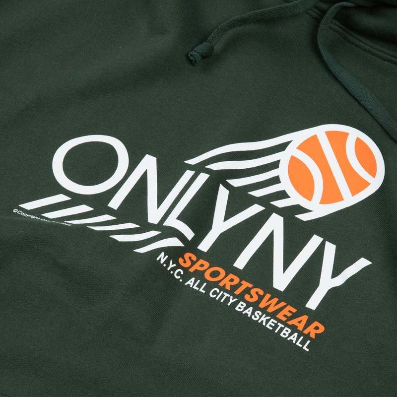 ONLYNY All City Basketball Hoodie - Dark Green | Garmentory