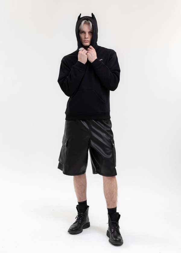 Coperni HORN HOODIE - BLACK | Garmentory