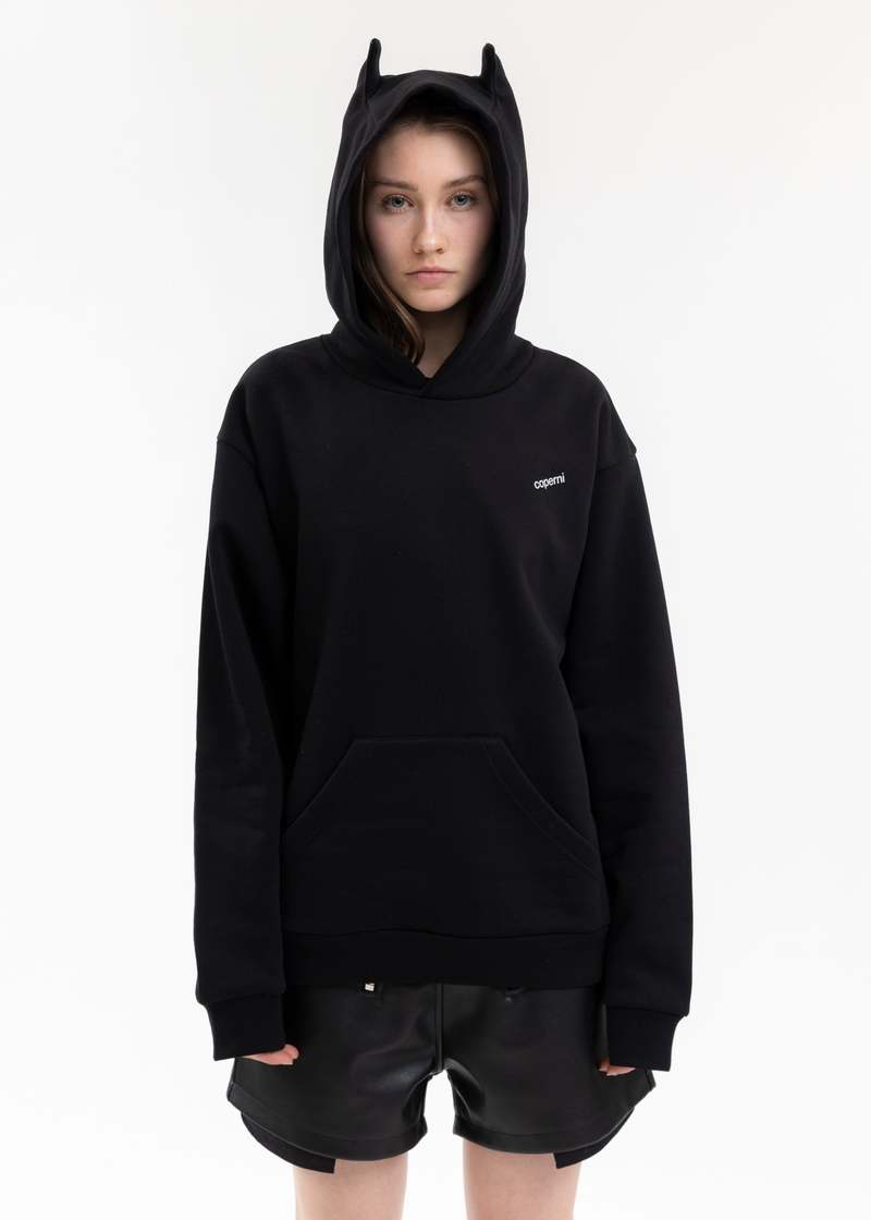 Coperni HORN HOODIE - BLACK | Garmentory