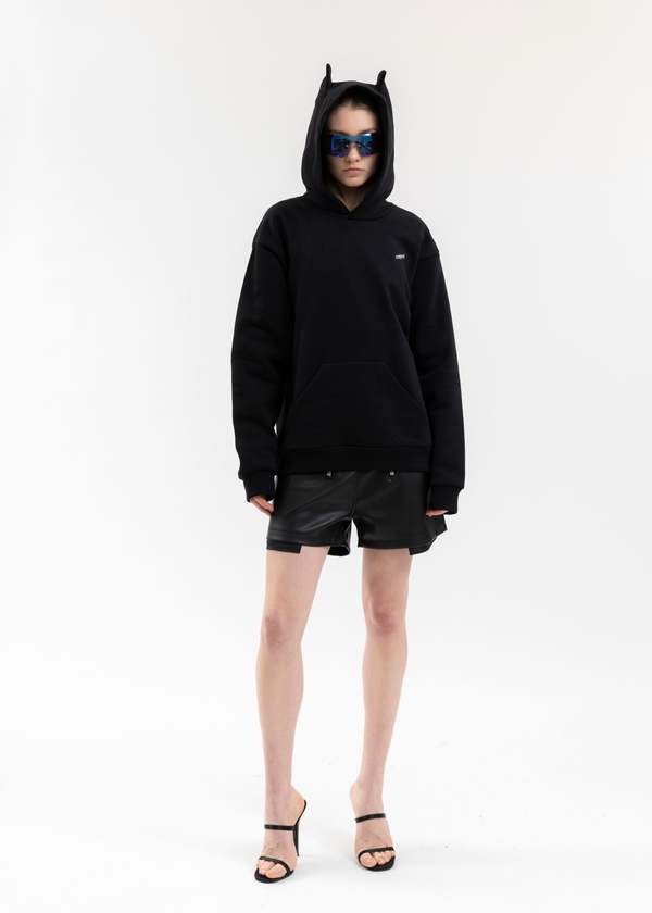 Coperni HORN HOODIE - BLACK | Garmentory