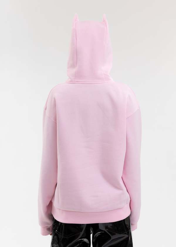 Coperni Horn Hoodie - Light Pink | Garmentory