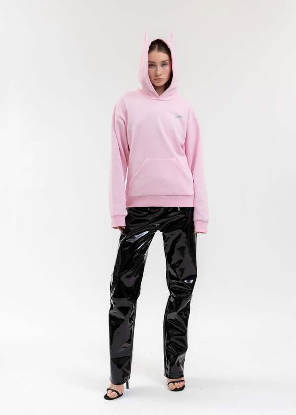 Coperni Horn Hoodie - Light Pink | Garmentory