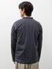 Frank Leder Woven Cardigan -  Blue Stripe - Thumbnail 2